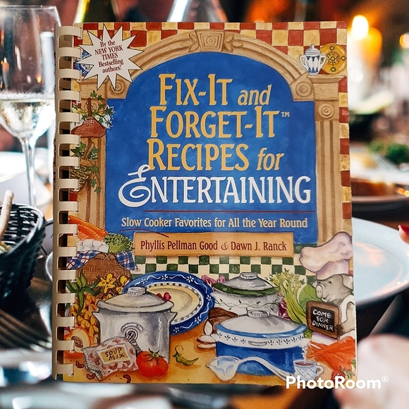 Fix-It and Forget-It Recipes for Entertaining   paperback binder cookbook. - Picture 1 of 10